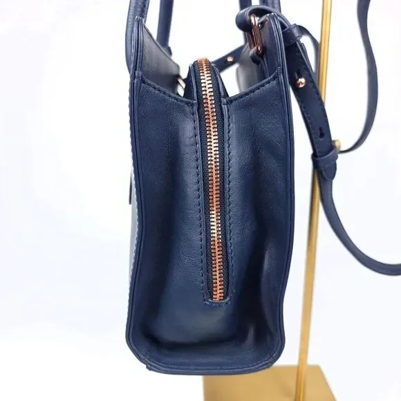 NWT RADLEY London Arlington Court Navy Blue Satchel Crossbody Bag Quiet Luxury - Picture 8 of 16